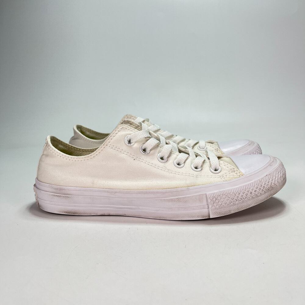 Converse Chuck Taylor All Star White Low Top Sneakers Shoes 550154C Women's Sz 8